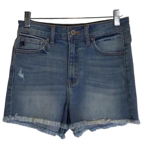 ❄️ Kancan | Distressed Cut Off Denim Shorts Size Small - Picture 3 of 9